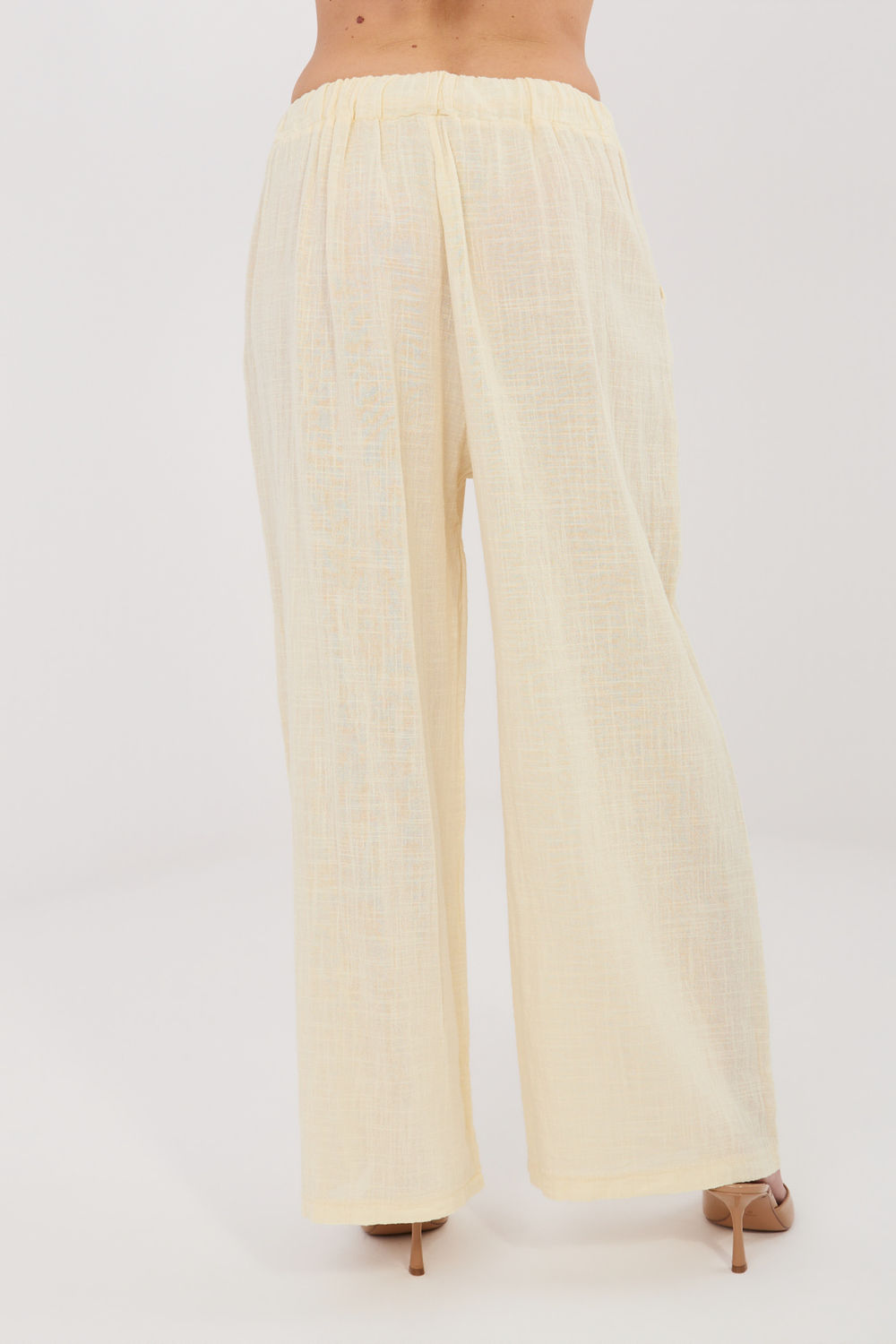 Chaussures à talons femme Italy Moda Pantalon Pantalon — jaune