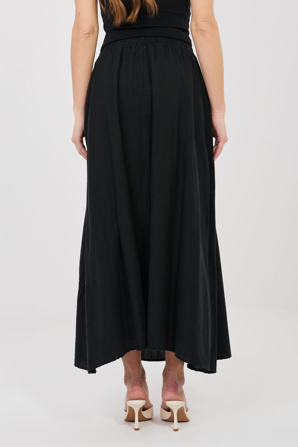 Jupe femme Italy Moda Longue Longue — noir