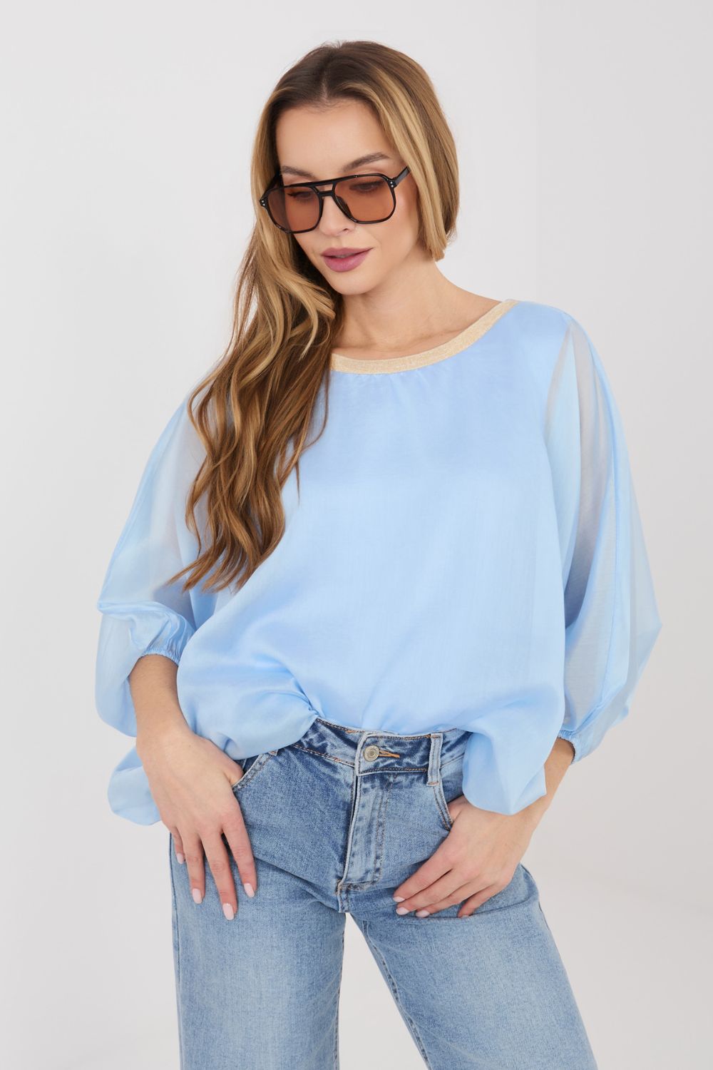 Blouse femme Italy Moda Chemisier Chemisier — bleu