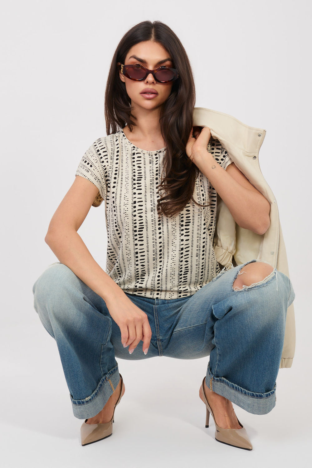 Blouse femme Sublevel Chemisier Chemisier — beige