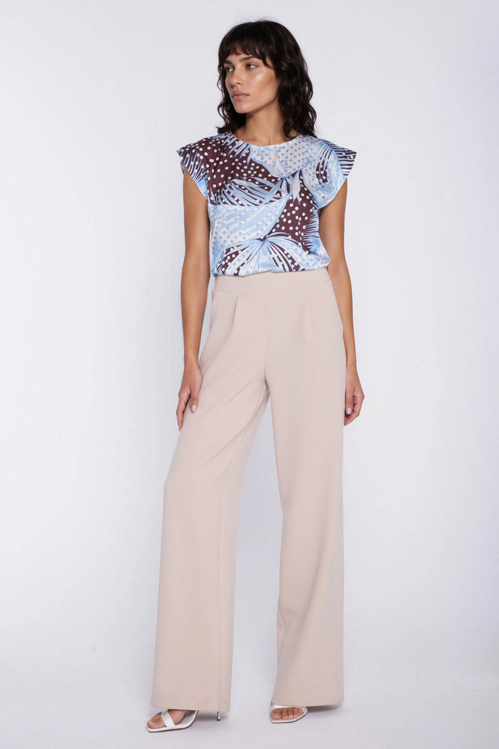 Chaussures à talons femme Nife Pantalon Pantalon — beige