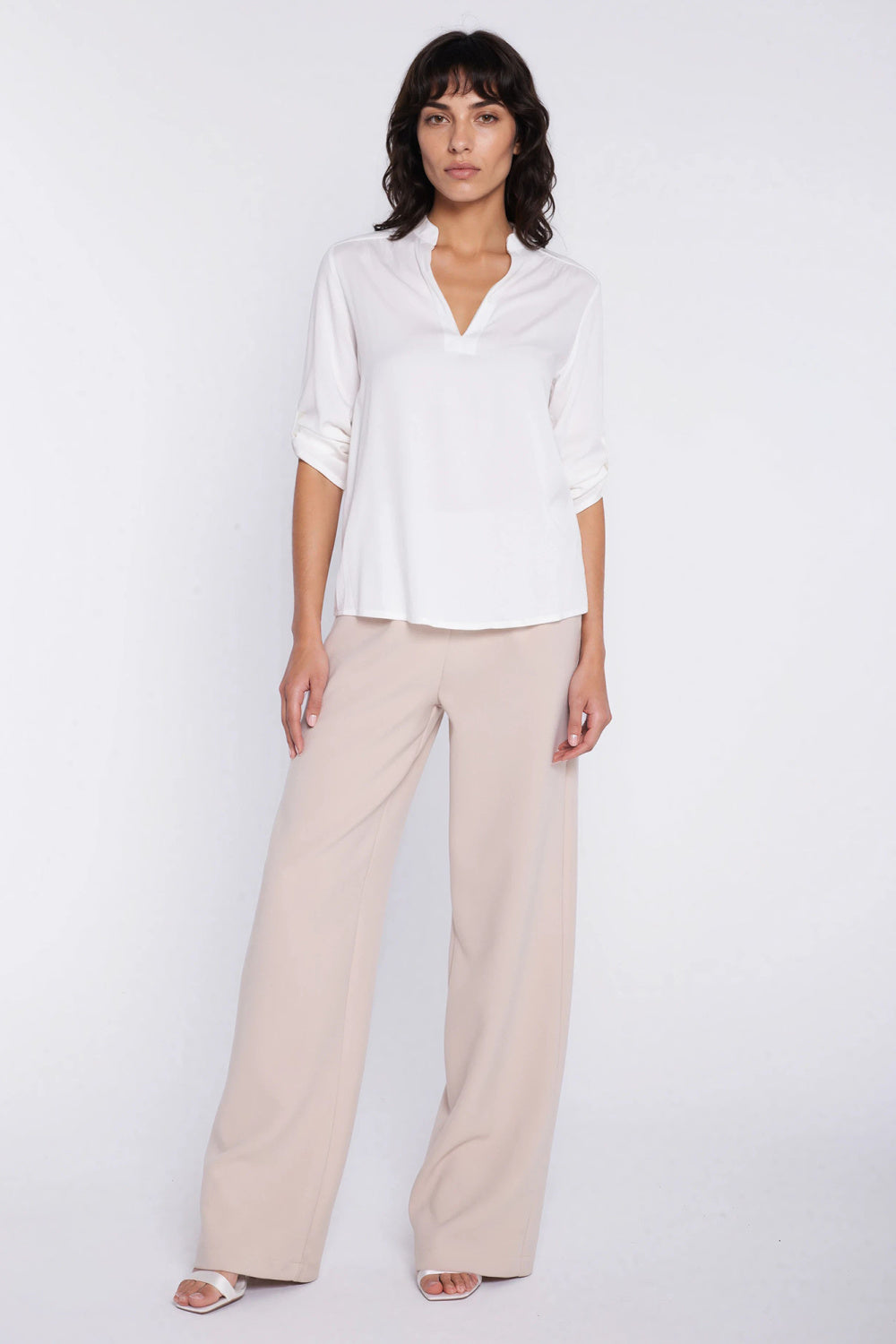 Blouse femme Nife Chemisier Chemisier — beige