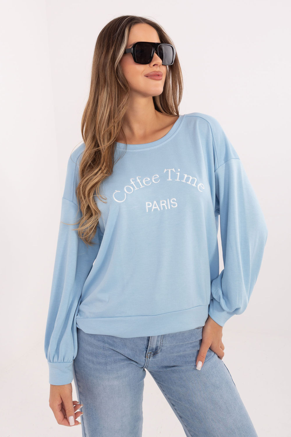 T-shirt femme Rue Paris Sweatshirt Sweatshirt — bleu