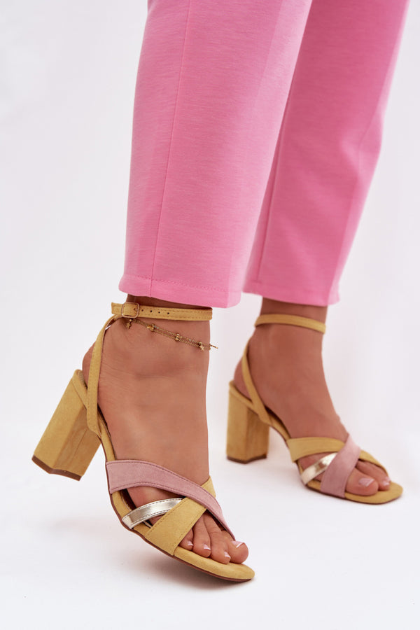 Sandales femme Step in style À Talons À — jaune