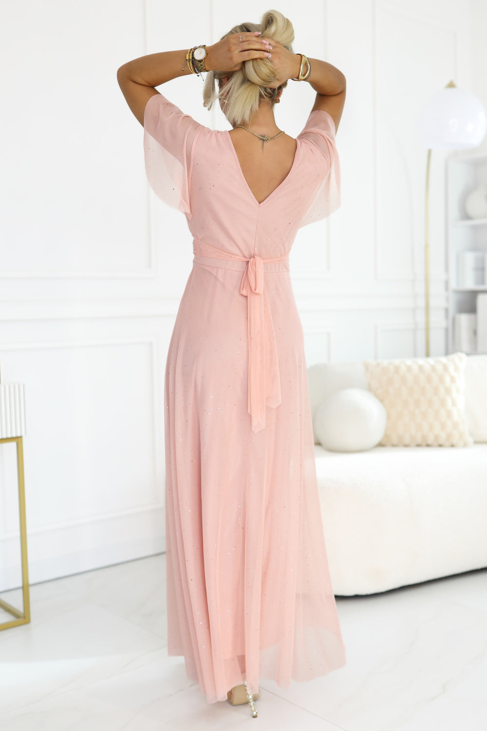 Robe femme Numoco Longue Longue — rosé