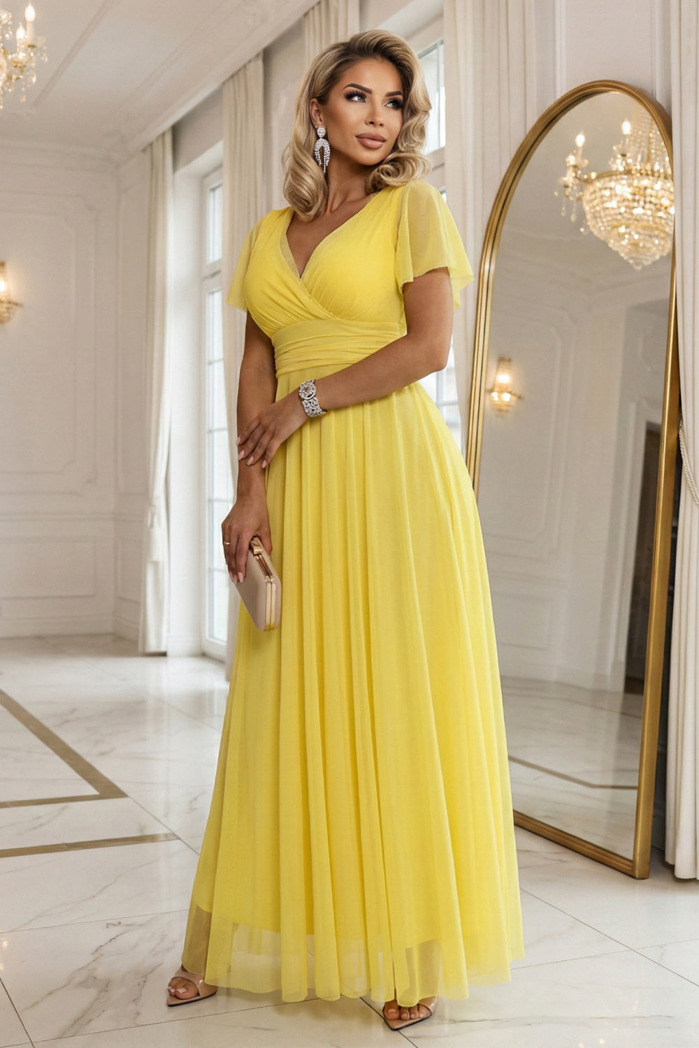Robe femme Numoco Longue Longue — vert