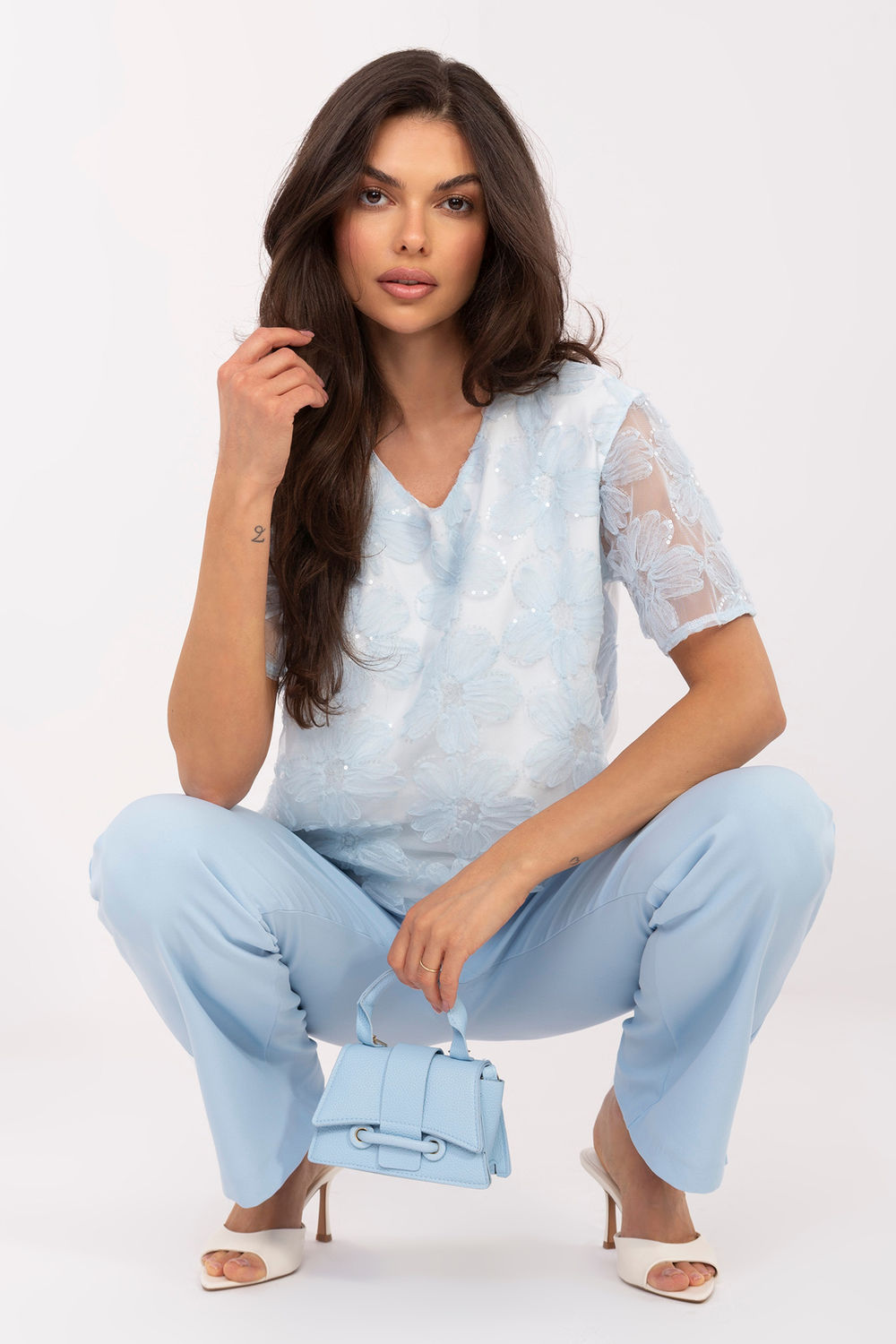 Blouse femme Lakerta Chemisier Chemisier — bleu