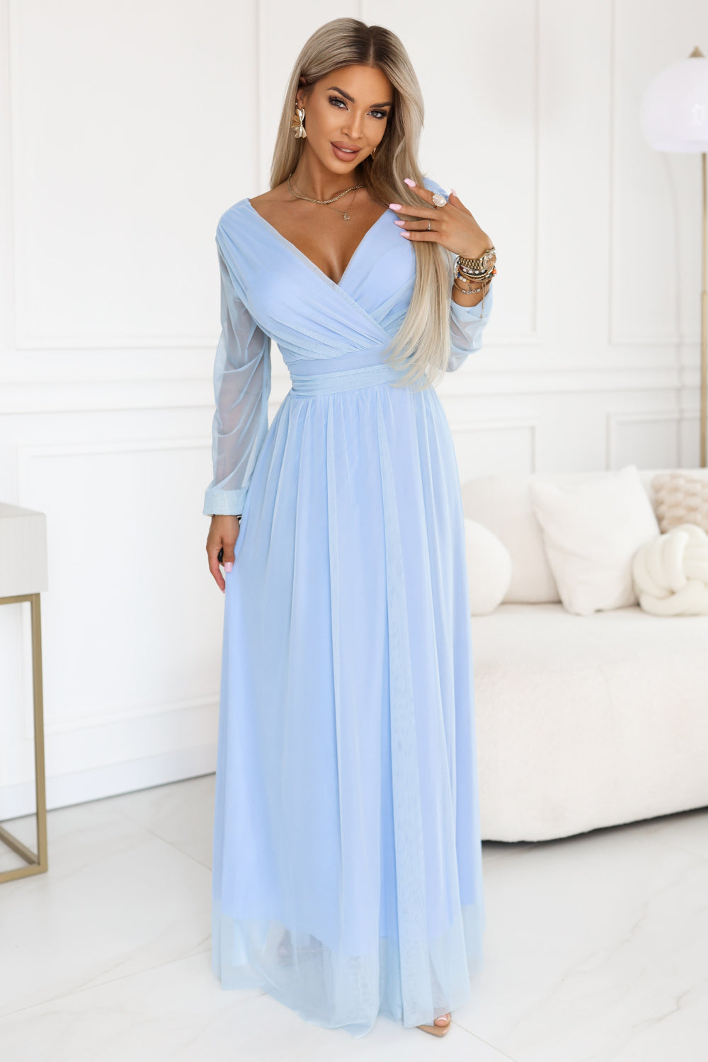 Robe femme Numoco Longue Longue — bleu