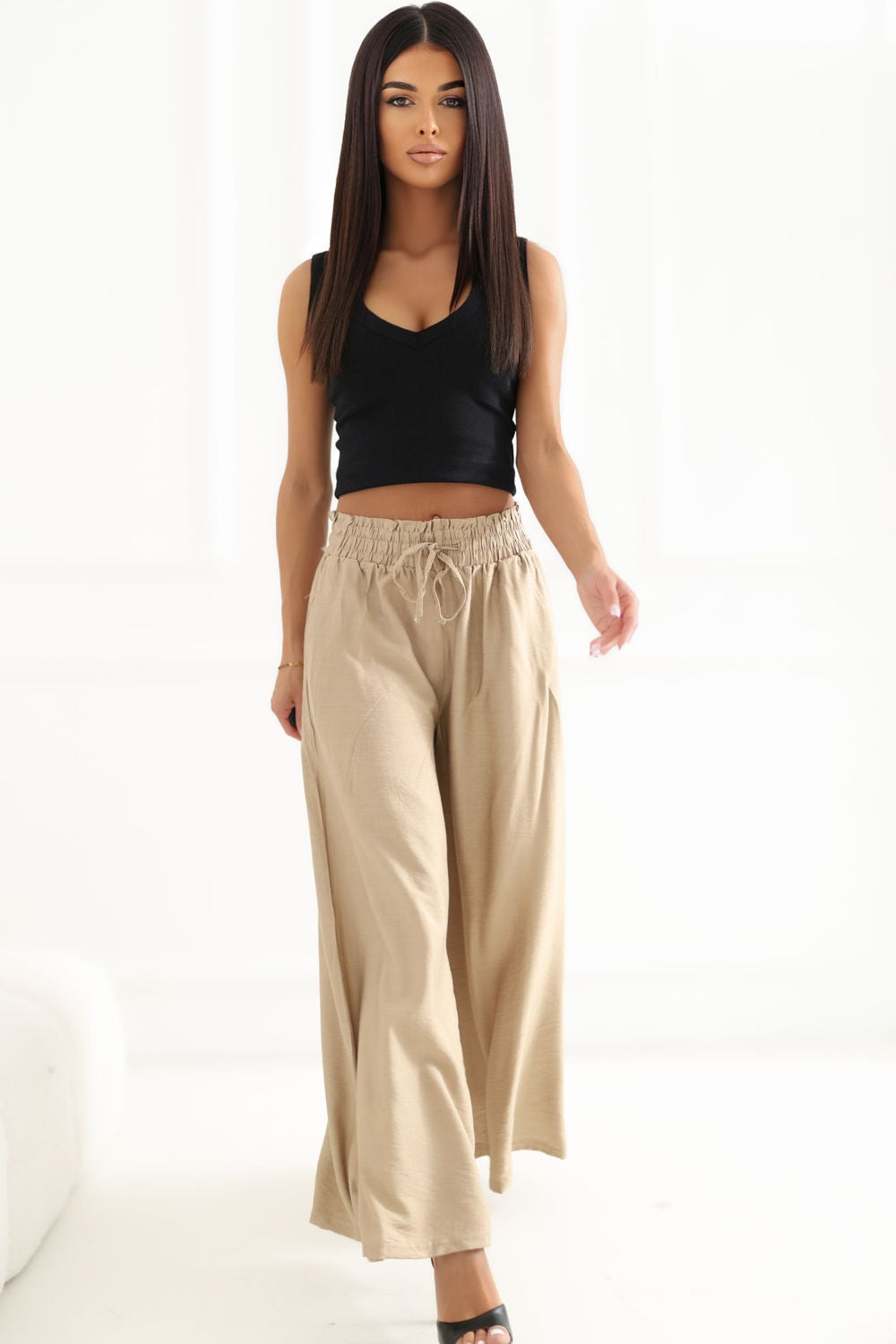 Chaussures à talons femme Factory Price Pantalon Pantalon — brun