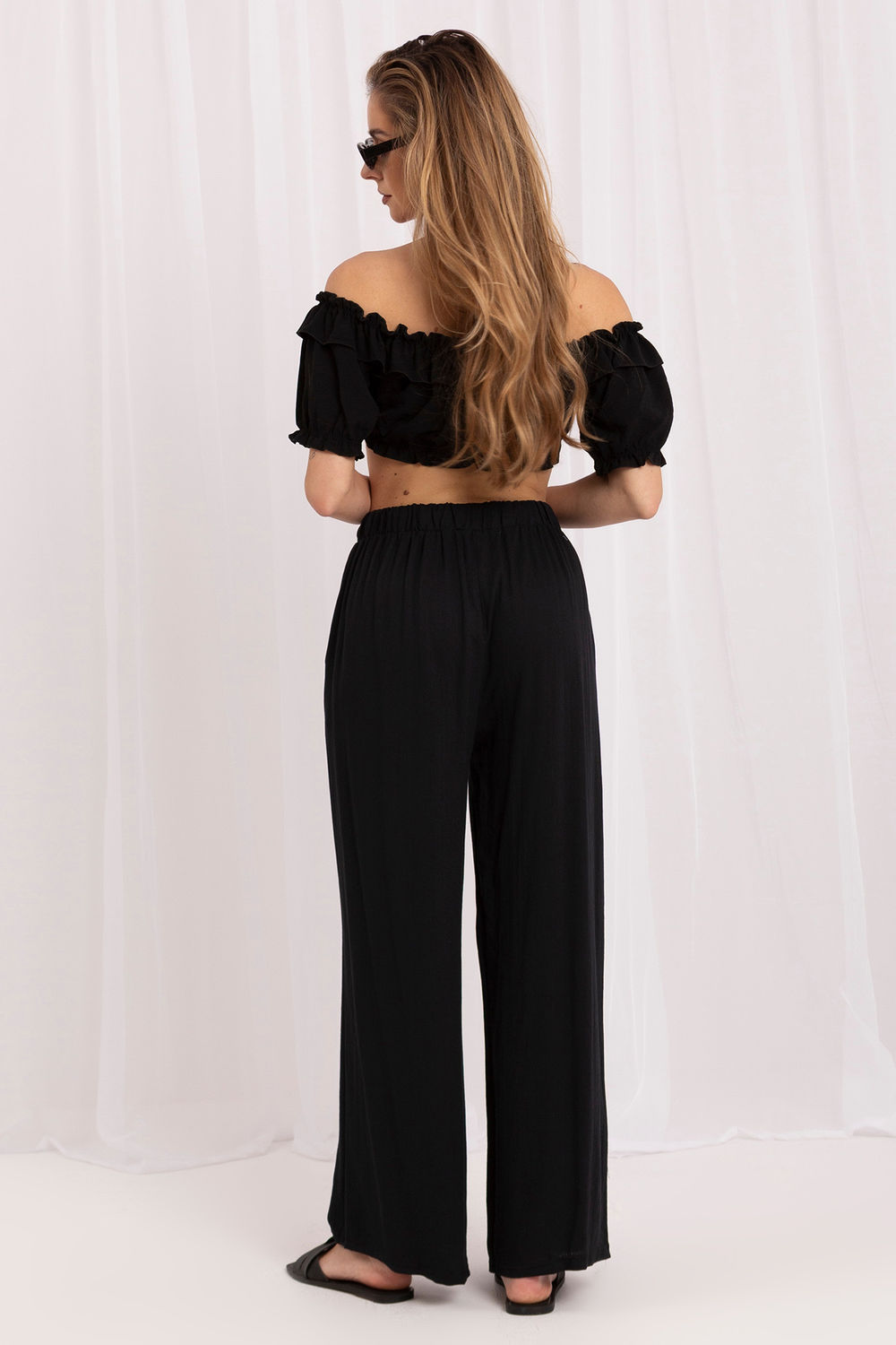 Chaussures à talons femme Factory Price Pantalon Pantalon — noir