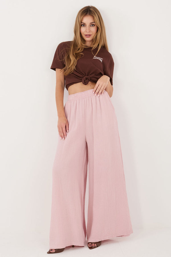 Chaussures à talons femme Italy Moda Pantalon Pantalon — rosé