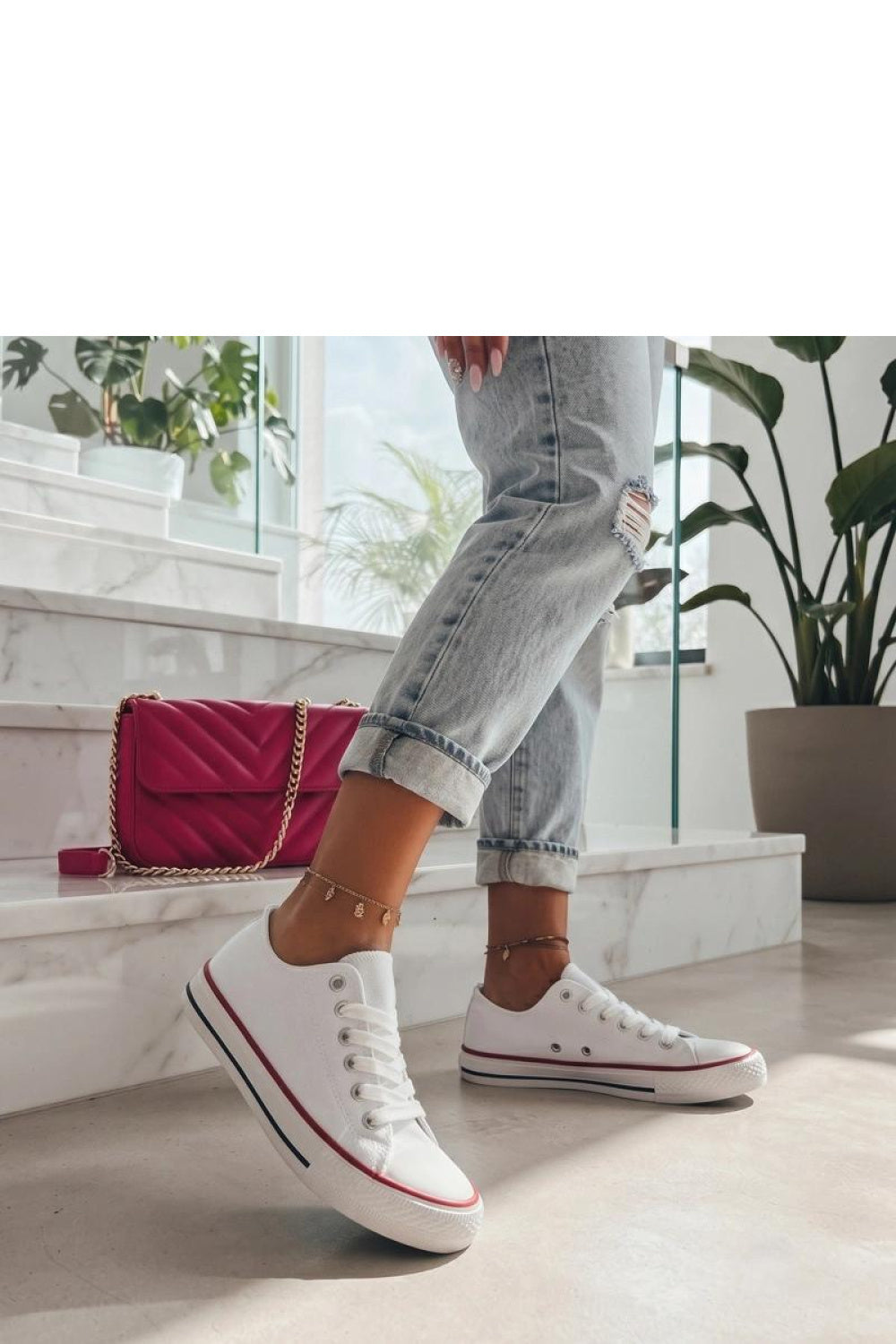 Baskets femme Solea — blanc