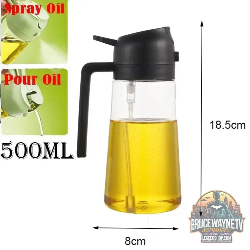 🥗 Bouteille de Pulvérisation d’Huile 2-en-1 | Distributeur & Spray pour Cuisine, BBQ & Pique-Nique 🌿🔥 - Legeekshop