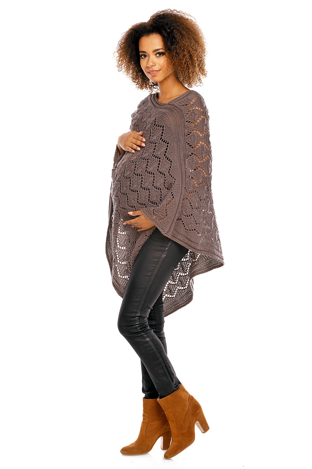 Cardigan de grossesse femme PeeKaBoo — brun