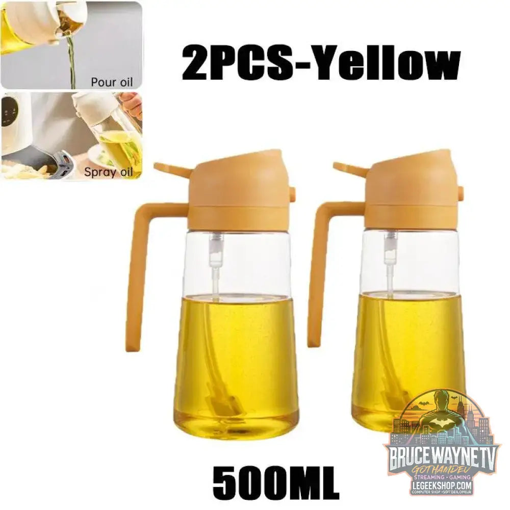 🥗 Bouteille de Pulvérisation d’Huile 2-en-1 | Distributeur & Spray pour Cuisine, BBQ & Pique-Nique 🌿🔥 - Legeekshop