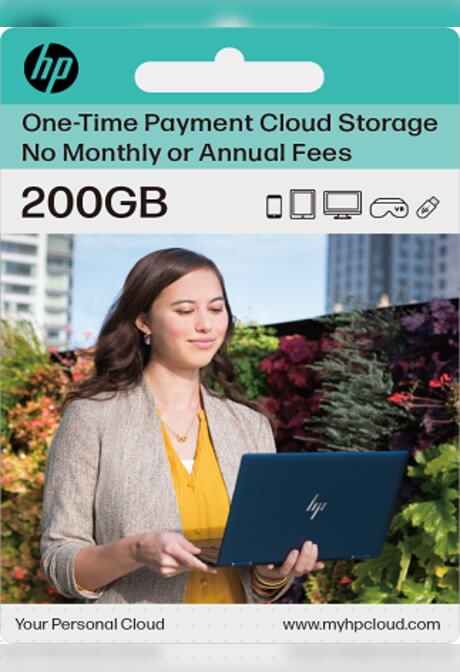 myHPcloud Cloud Storage Platform One-Time Payment Gift Card 200 GB - myHPcloud Key - APAC
