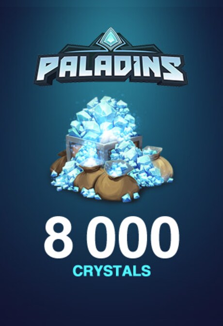 Paladins Crystals GLOBAL 8 Key GLOBAL 8000 Crystals