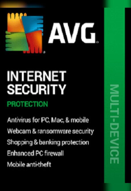 AVG Internet Security (PC, Android, Mac, iOS) (10 Devices, 1 Year) - AVG Key - GLOBAL