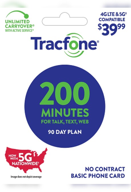 Tracfone Card 39.99 USD UNITED STATES