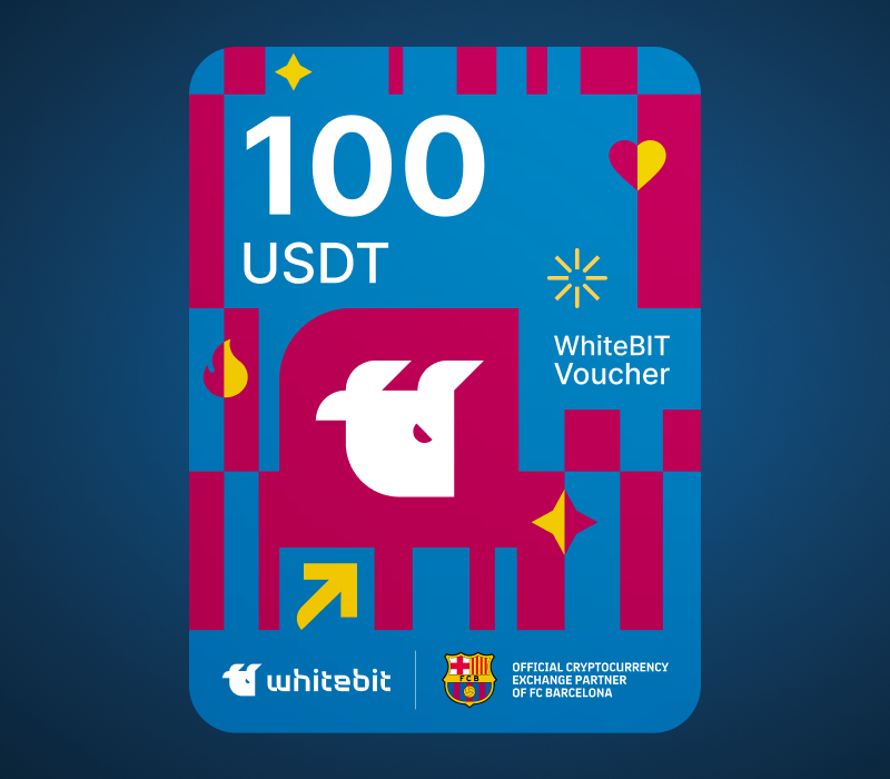 WhiteBIT - FC Barcelona Edition - 100 USDT Voucher