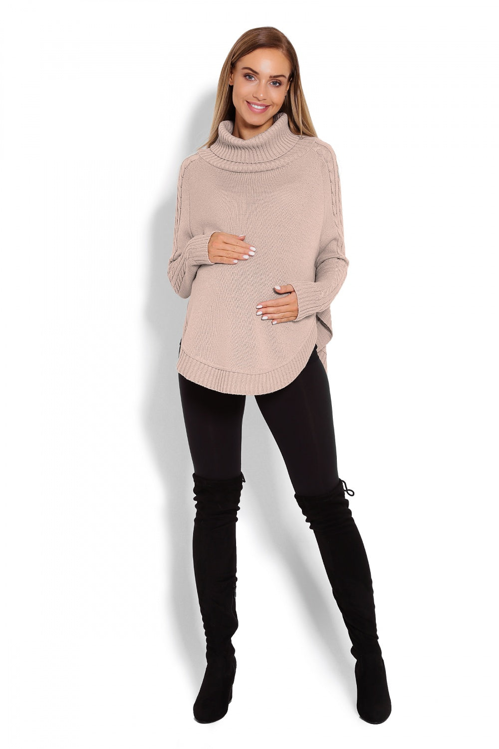 Poncho de grossesse femme PeeKaBoo — beige
