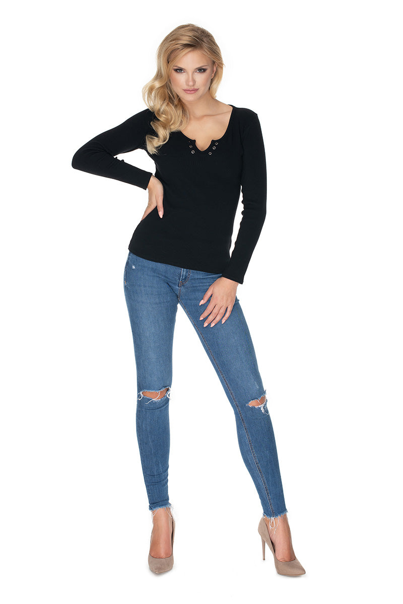 Blouse femme PeeKaBoo Chemisier Chemisier — noir