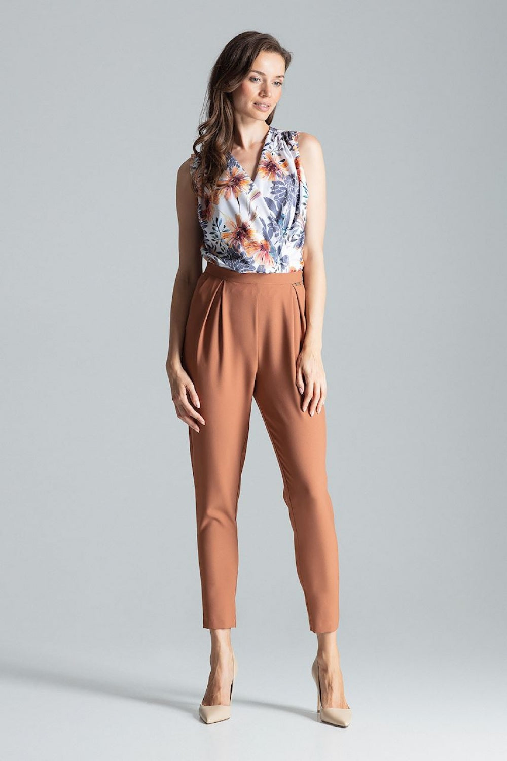 Chaussures à talons femme Figl Pantalon Pantalon — brun