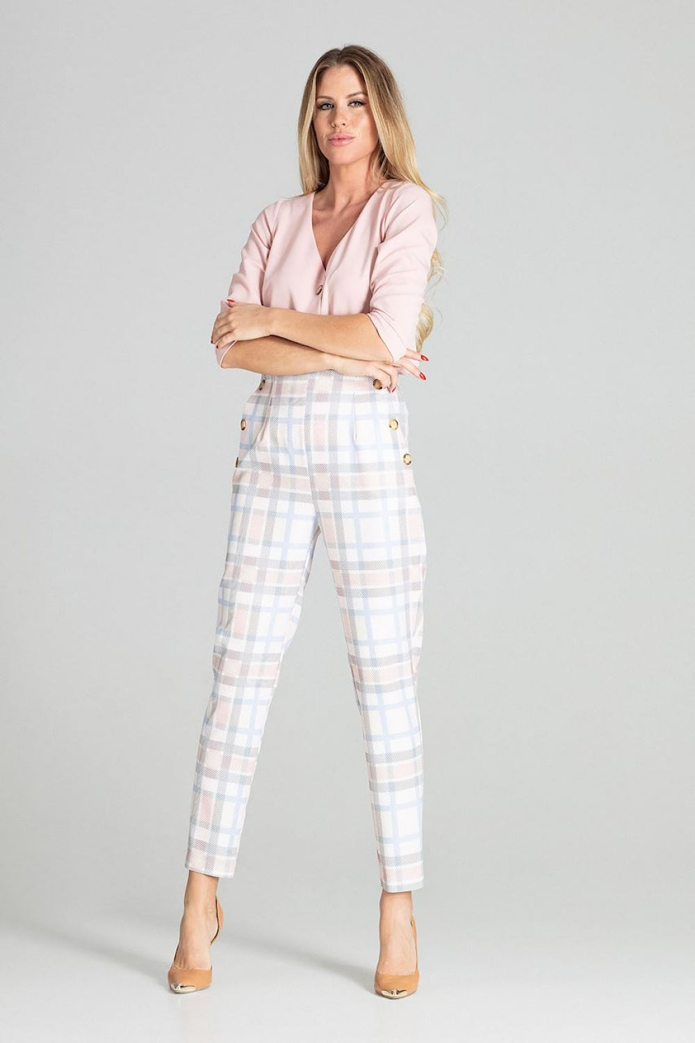 Chaussures à talons femme Figl Pantalon Long Pantalon — multicouleur