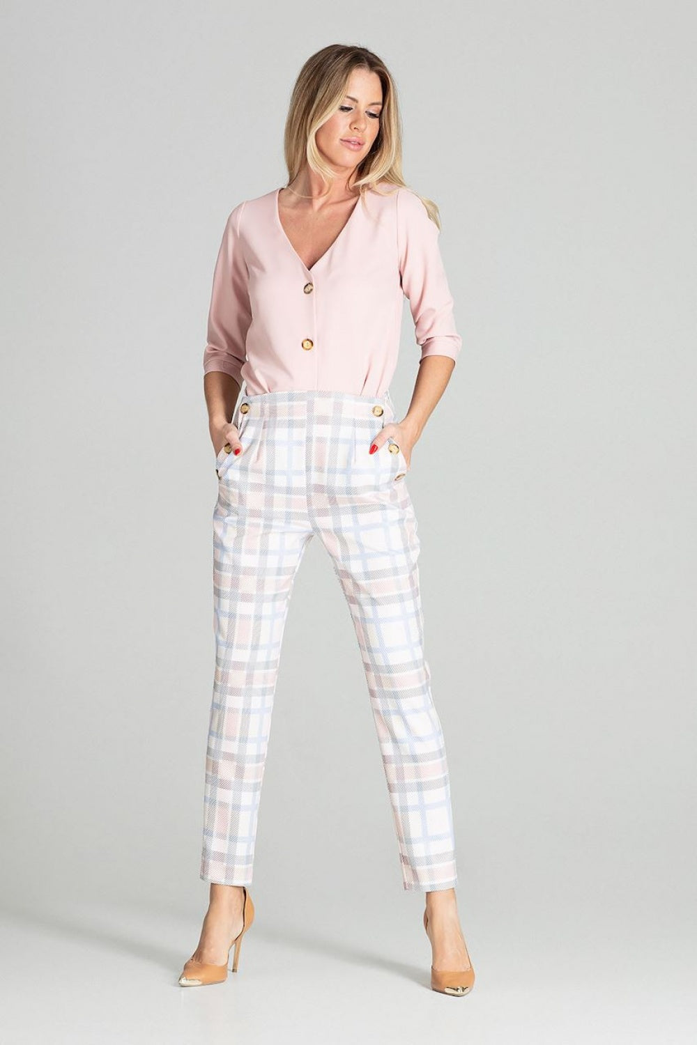 Chaussures à talons femme Figl Pantalon Long Pantalon — multicouleur