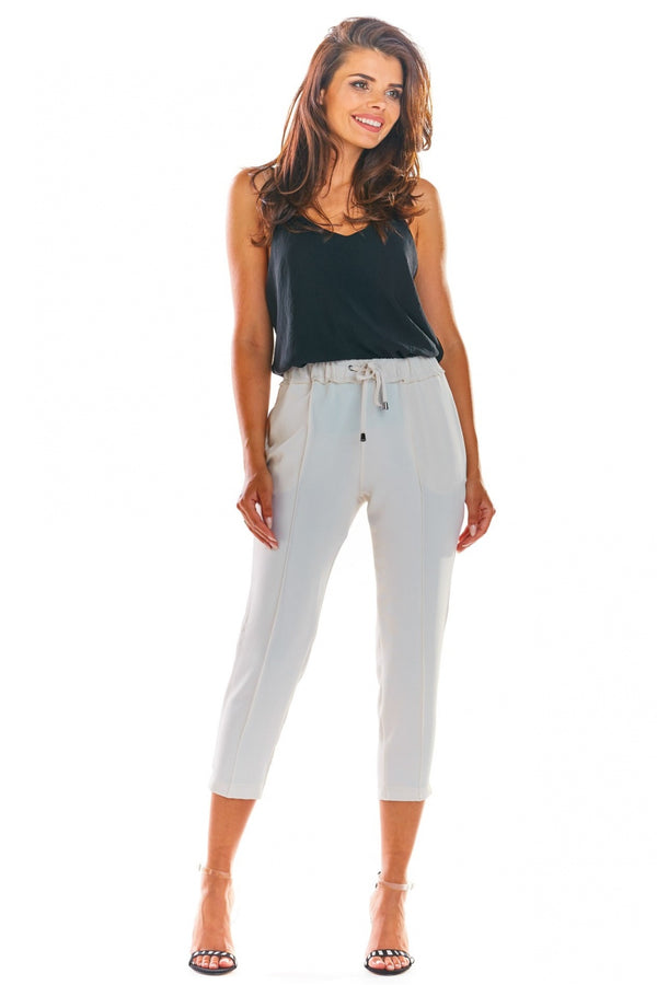 Chaussures à talons femme awama Pantalon Pantalon — beige