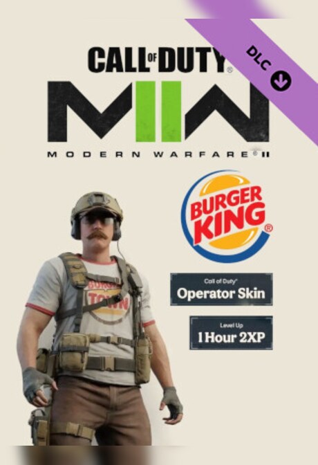 Call of Duty: Modern Warfare II - Burger King Operator Skin + 1 Hour 2XP - Call of Duty Official Key - GLOBAL