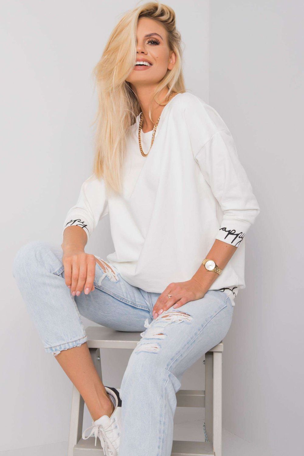 T-shirt femme Relevance Sweatshirt Sweatshirt — beige