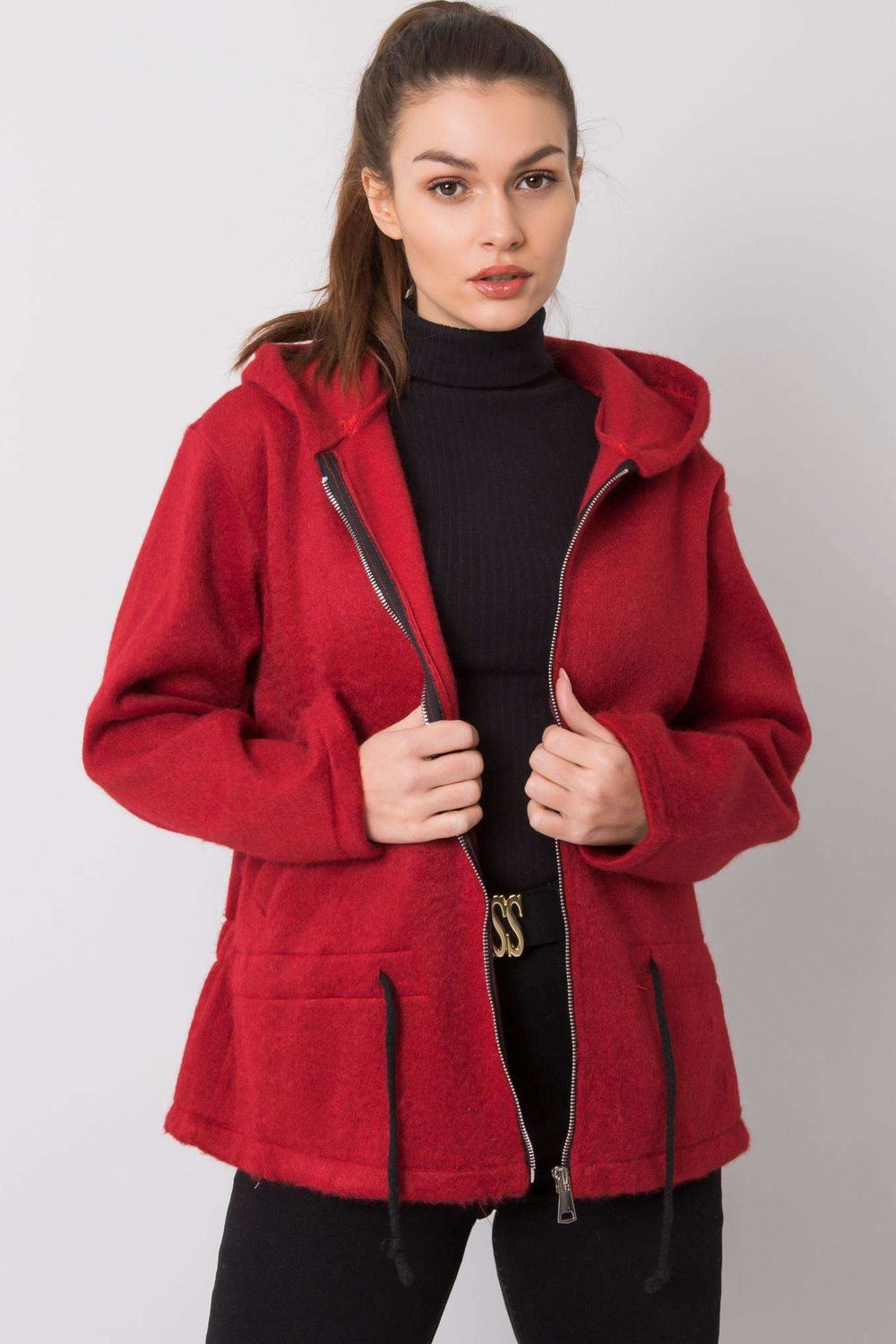 T-shirt femme Italy Moda Sweatshirt Sweatshirt — rouge