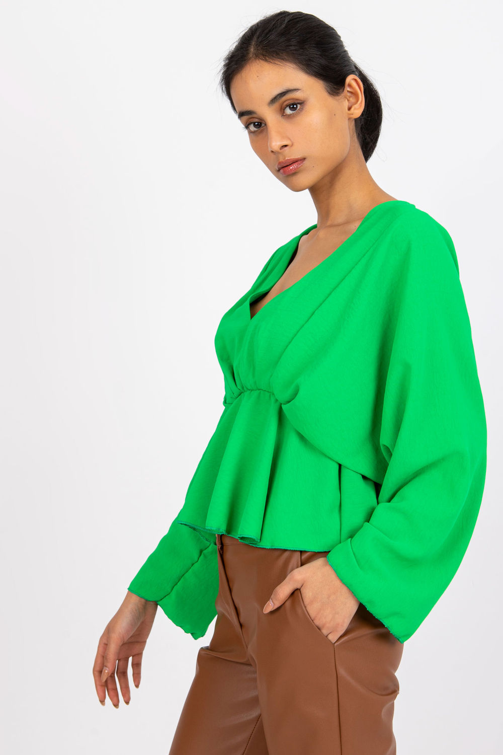 Blouse femme Italy Moda Chemisier Chemisier — vert