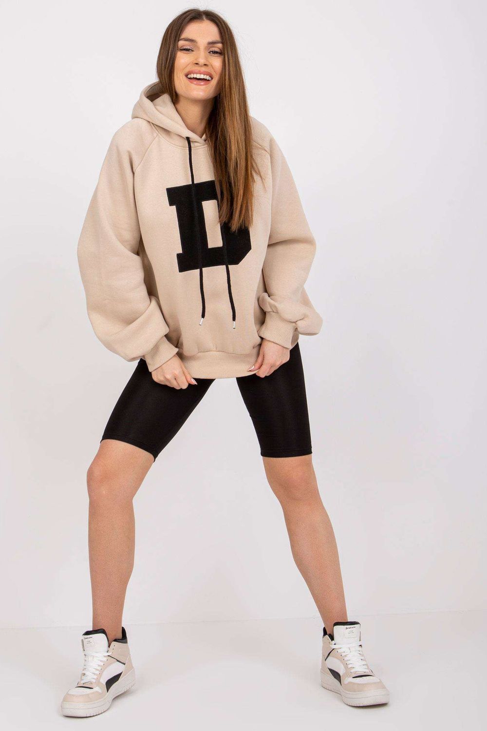 T-shirt femme Ex Moda Sweatshirt Sweatshirt — beige