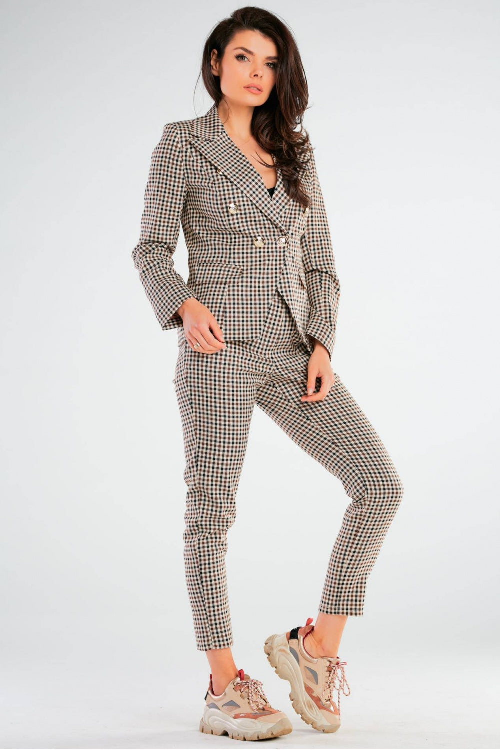 Chaussures à talons femme awama Pantalon Pantalon — brun
