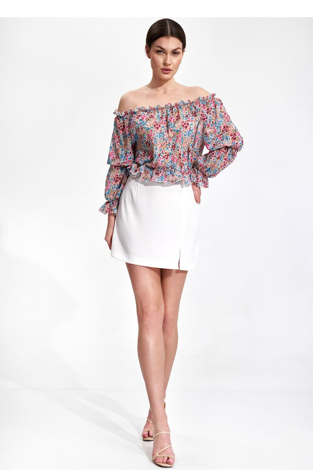 Jupe femme Figl Courte Courte — beige