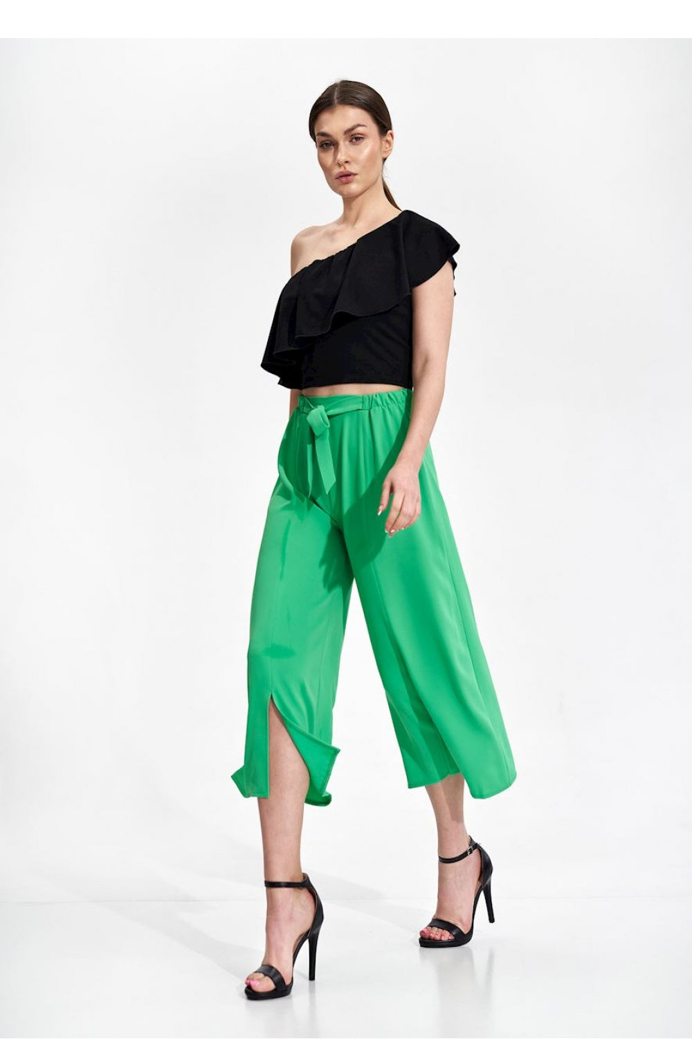 Chaussures à talons femme Figl Pantalon Pantalon — vert