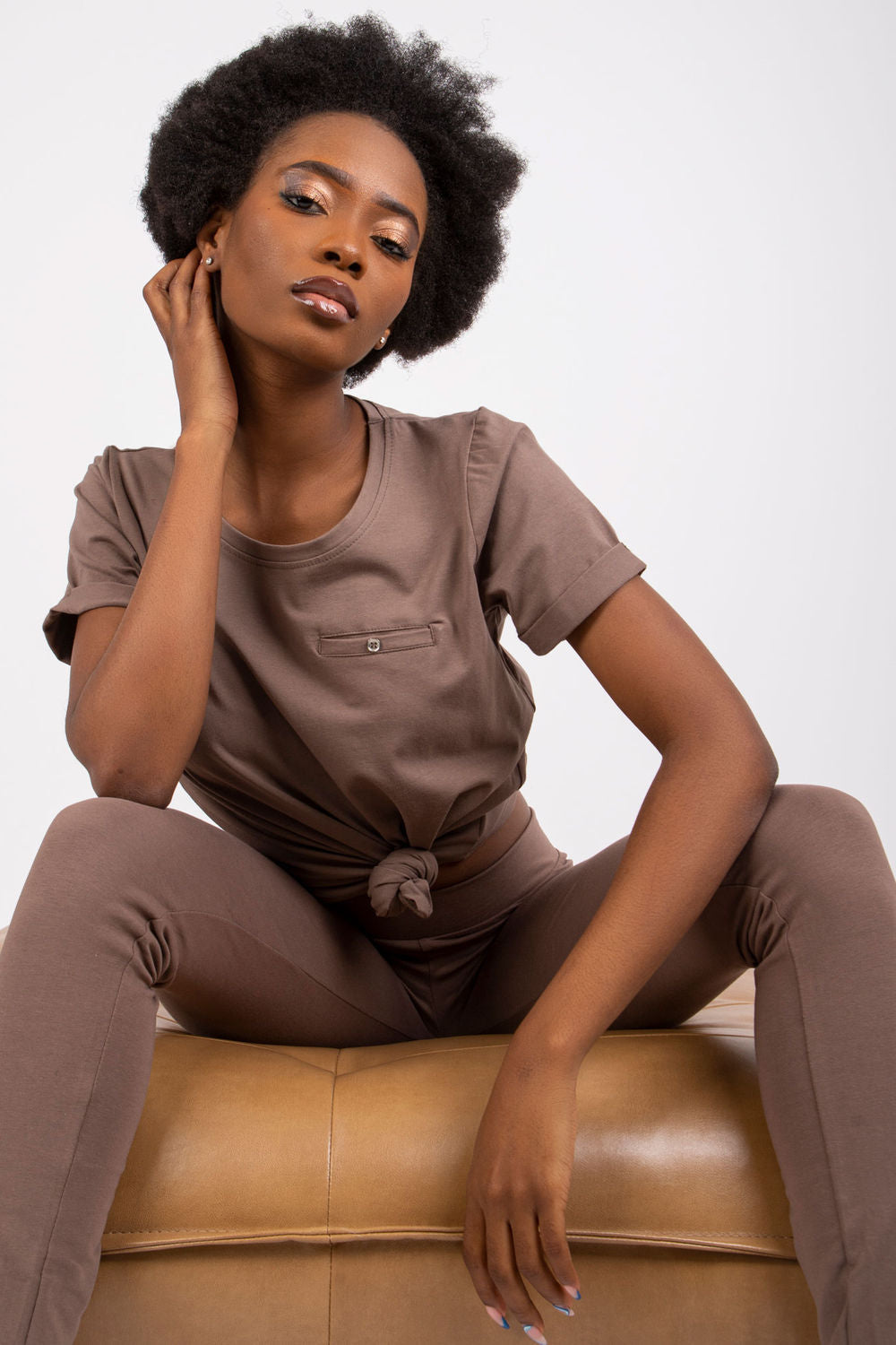 Blouse femme BFG T Shirt T — brun