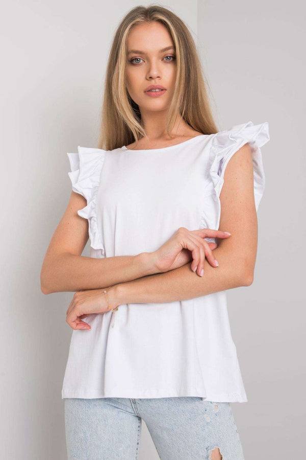Blouse femme Och Bella Chemisier Chemisier — blanc