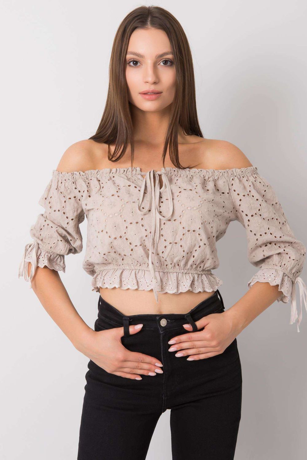 Blouse femme Och Bella Chemisier Chemisier — beige