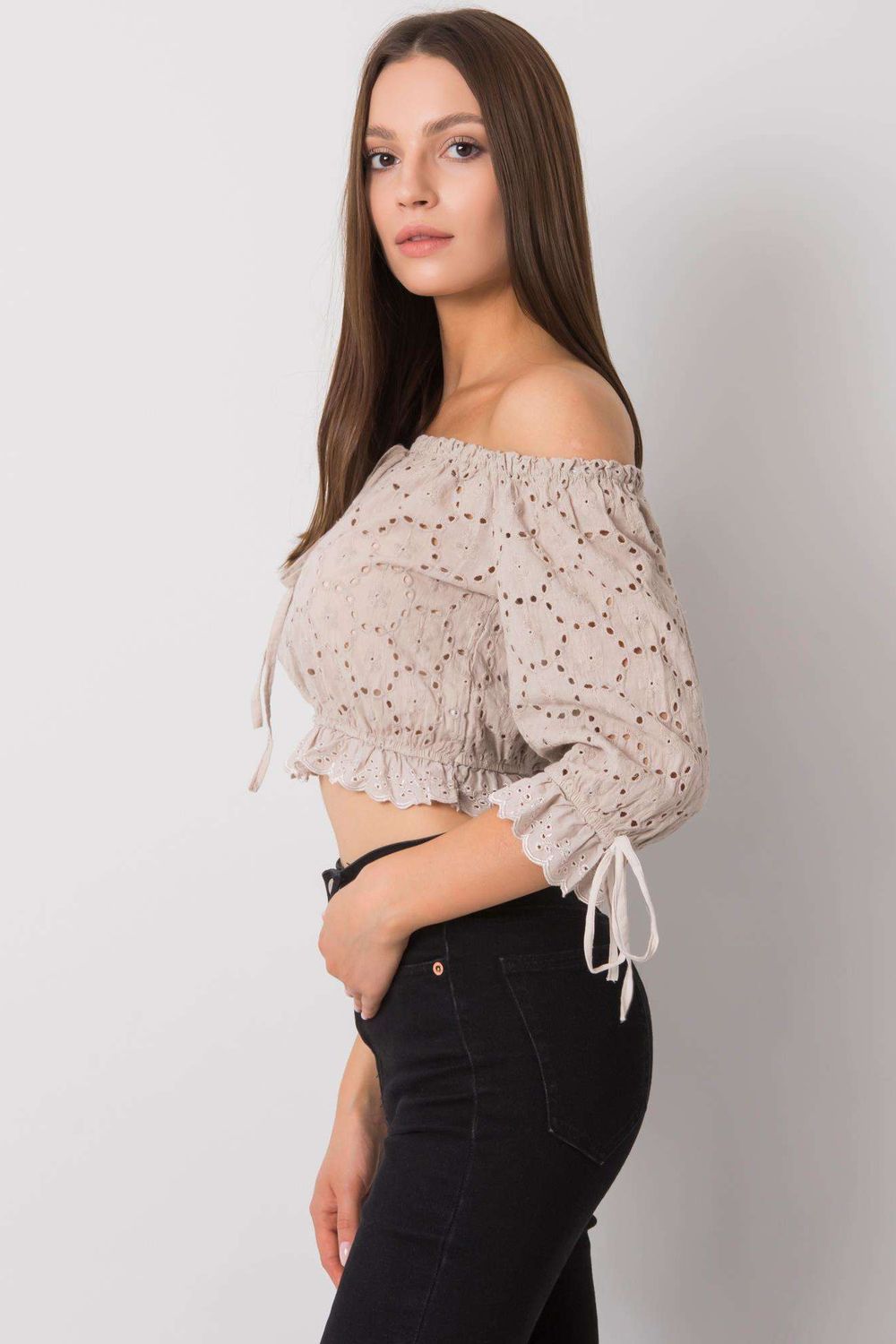 Blouse femme Och Bella Chemisier Chemisier — beige