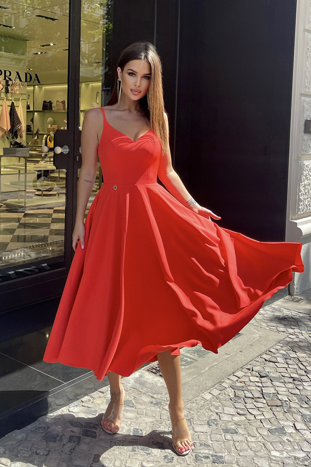Robe femme Bicotone De Jour De — rouge
