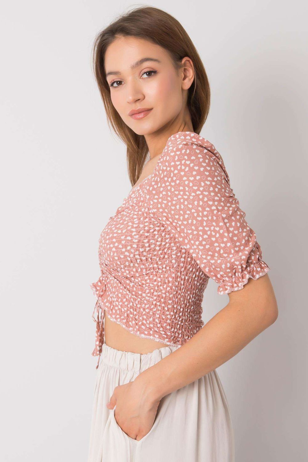 Blouse femme Rue Paris Chemisier Chemisier — rosé
