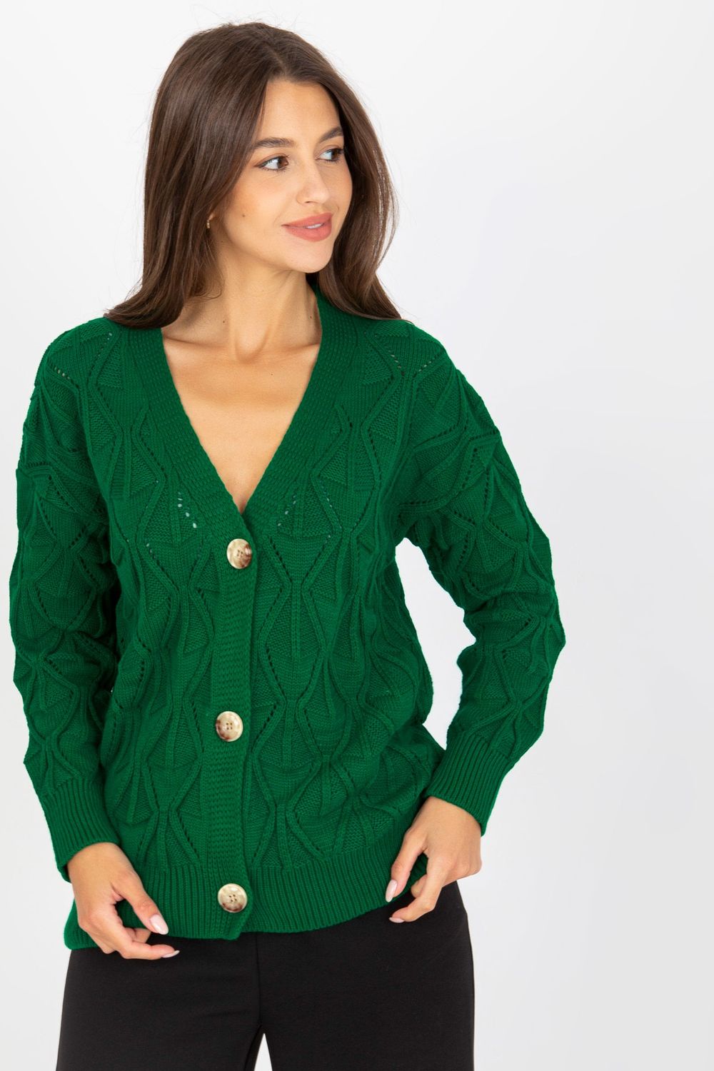 Cardigan femme Rue Paris — vert