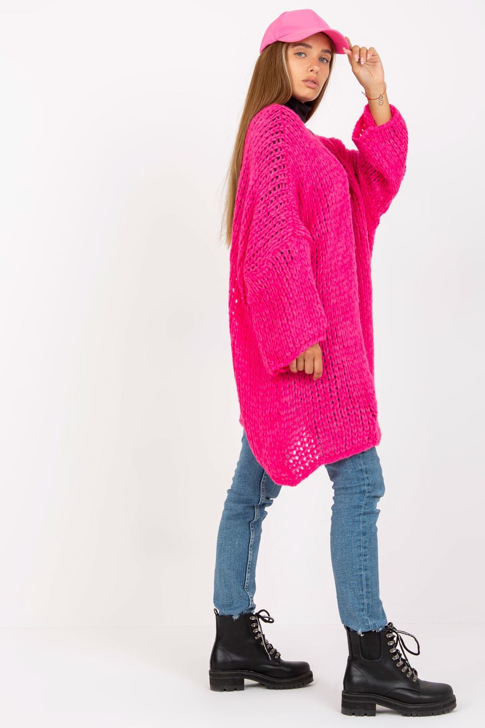 Cardigan femme Och Bella — rosé