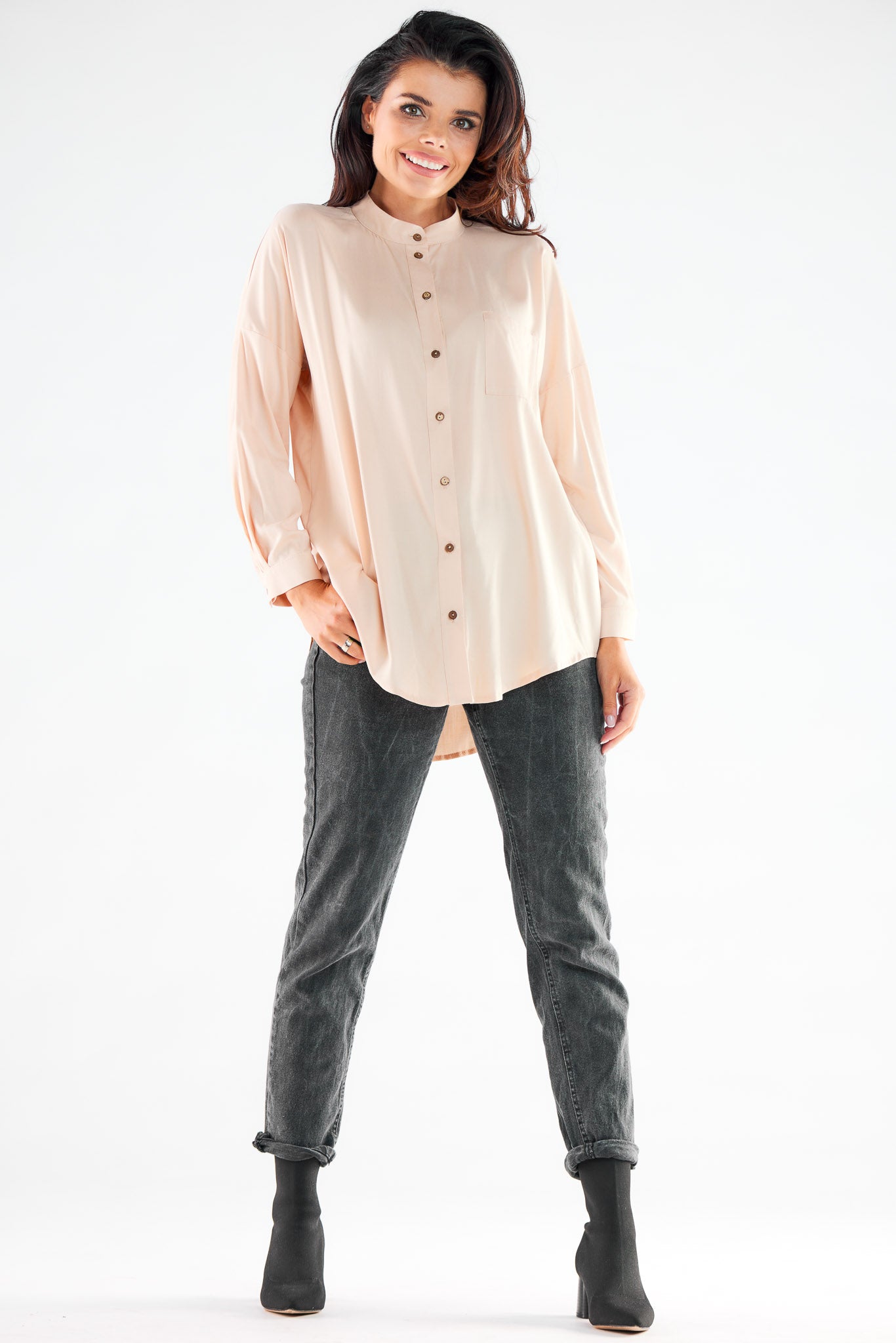Blouse femme awama — beige