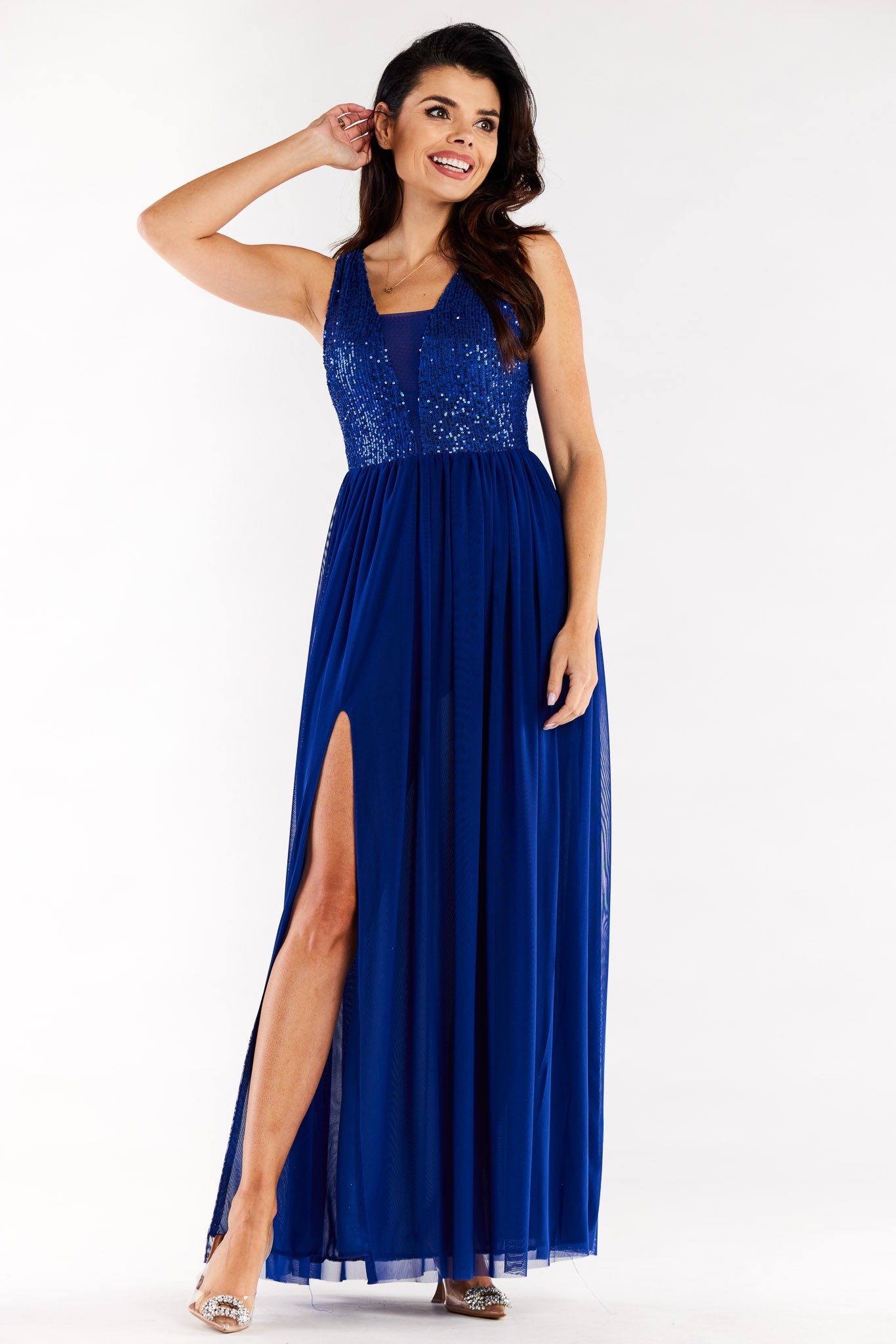 Robe femme awama De Soirée De — bleu