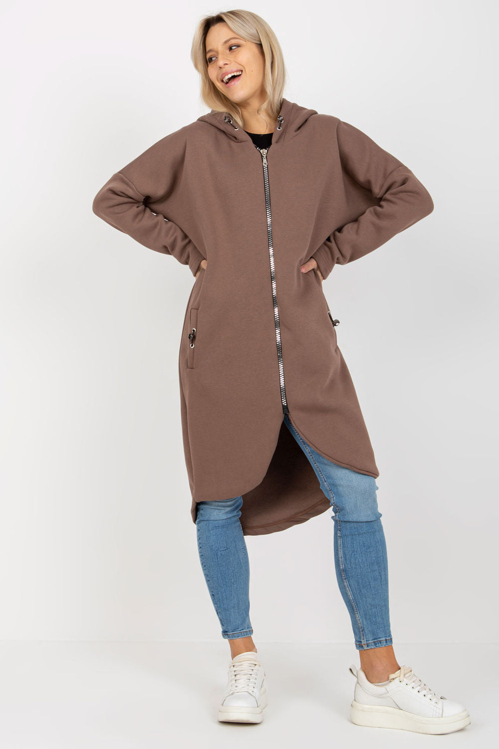 T-shirt femme Rue Paris Sweatshirt Sweatshirt — brun