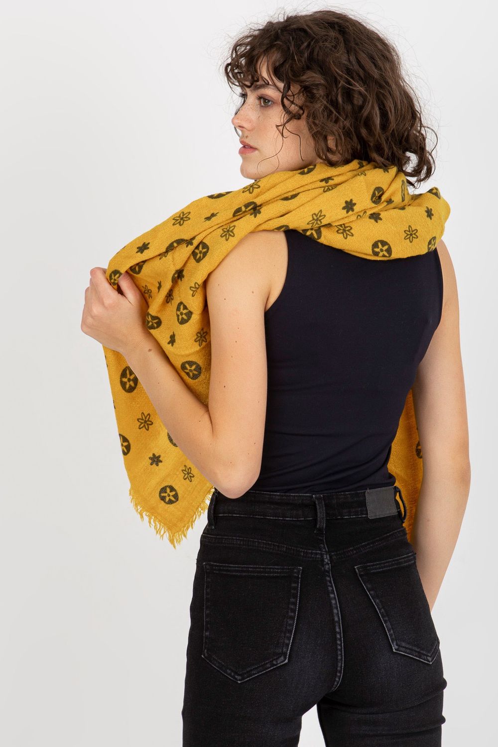 Foulard femme AT — jaune